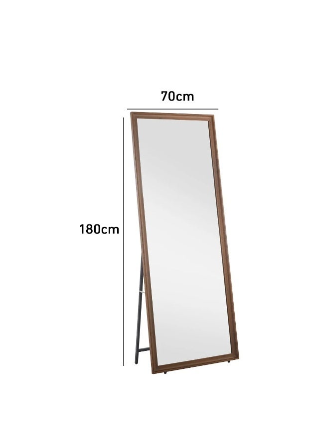 بيتي مرايا ستاند طويلة اطار خشب مقاس ( 180*70 ) سم - لون كوفي - Image 2